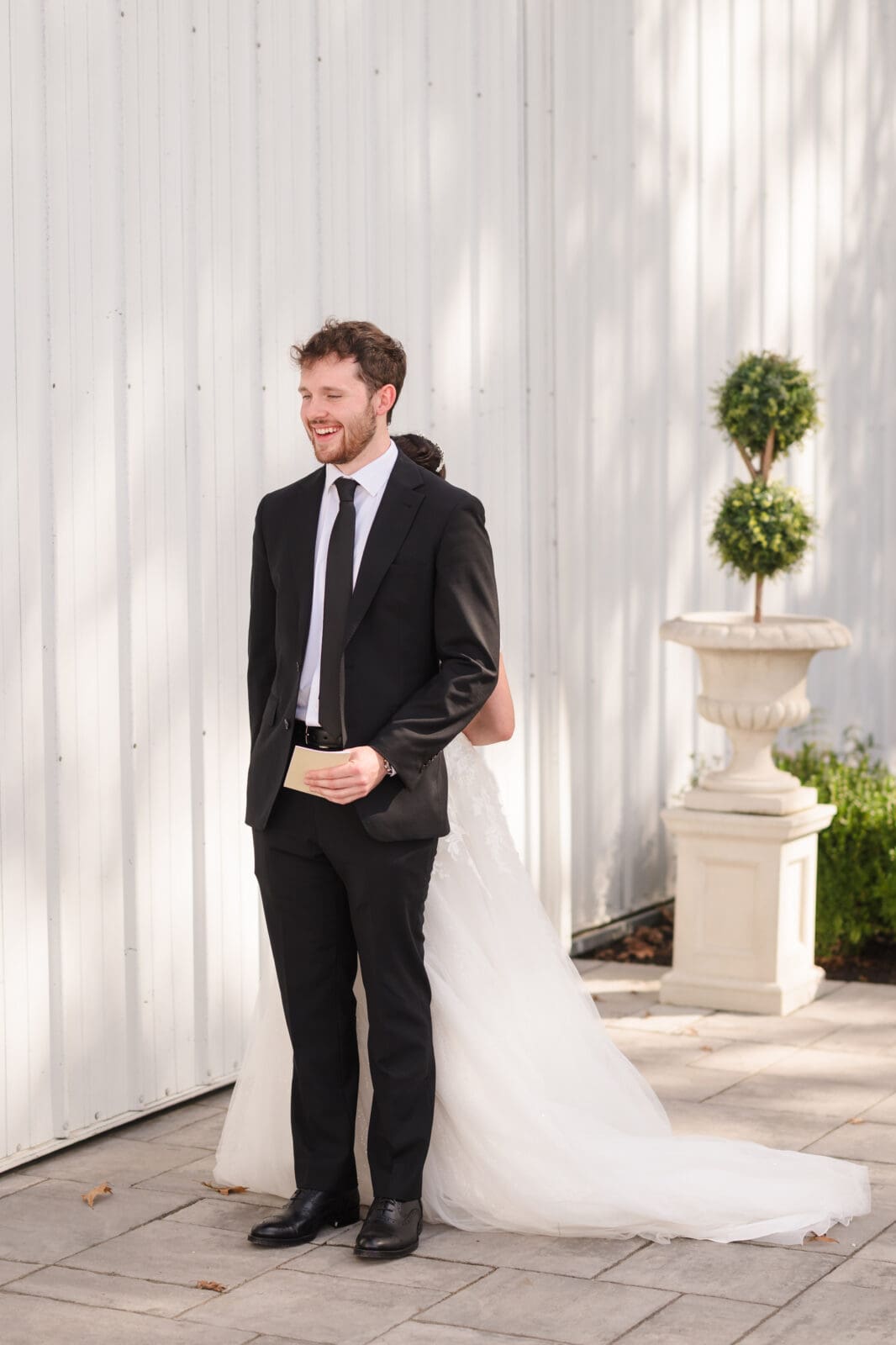 Intimate and emotional Aspen & Alston wedding capturing real connection during couples first touch